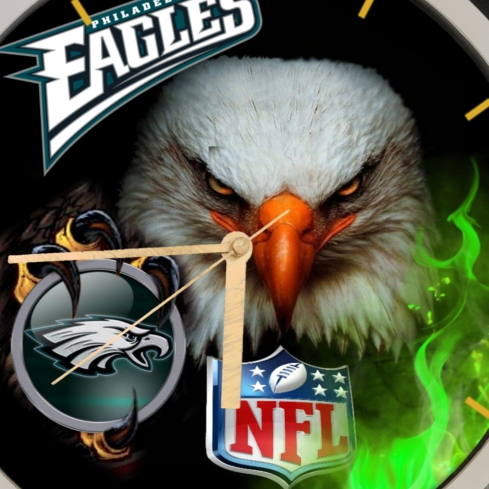 Eagles led football Clock